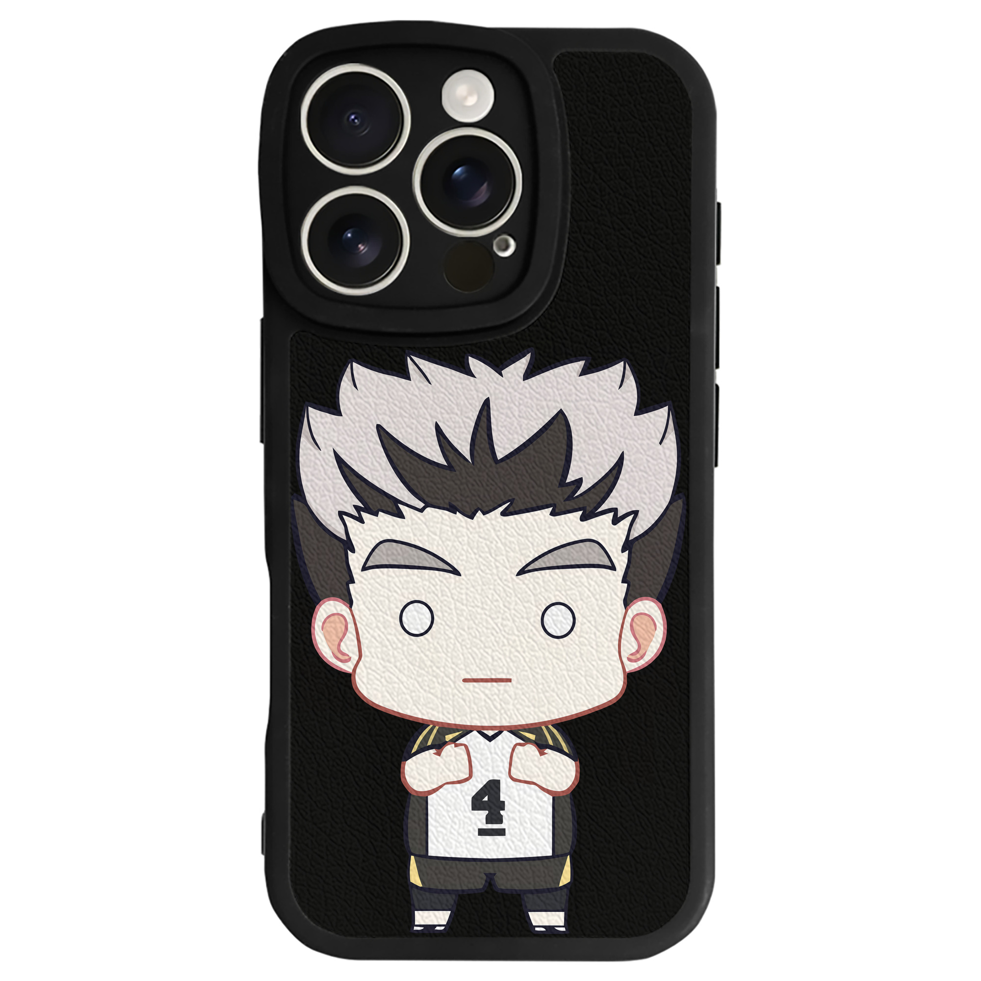 （画像用） ハイキュー!! Haikyu!! 【iPhone 16シリーズ対応】シリコンスマホケース（レザー調） 材質：シリコン